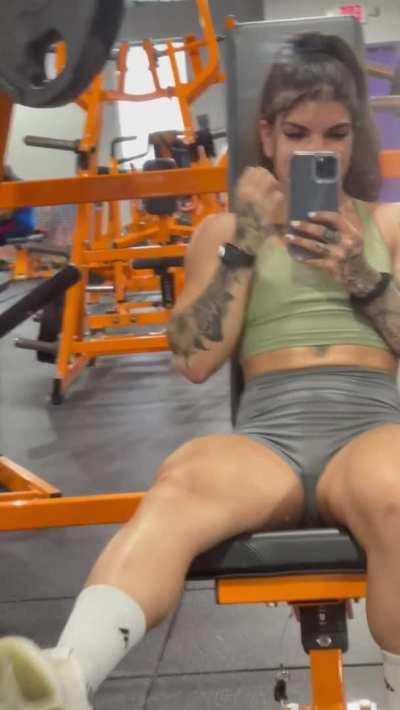 I love to show off at the gym ;)