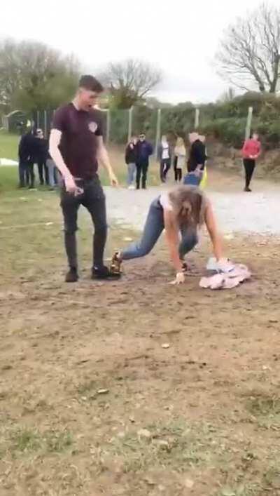 A slippy patch at a festival