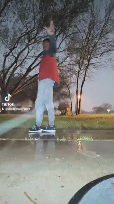 he felt the storm alright