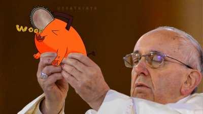 Pochita has officially been declared good boy by the Pope