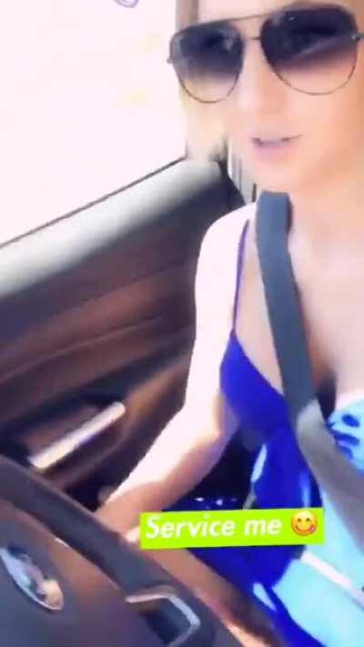 Driving and jerking off ( Crosspost r/ShemalesParadise )