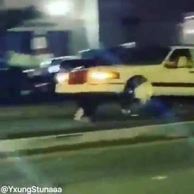 Bounced the wheels right off