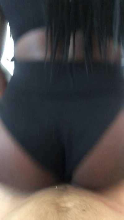 Went to the beach and found a nice white cock to ride afterwards