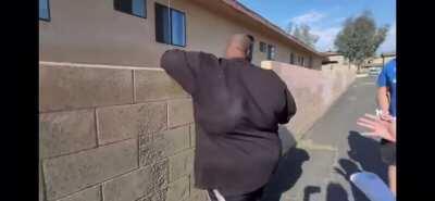 He’s crying and begging for mercy and he has the nerve to call us “punk ass, no pussy having, virgin mother fuckers.”