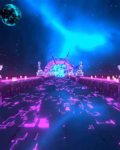 Animated version of The False God Temple. by me 2022. music by u/neonish(I know the artist they do not want their real name on here)