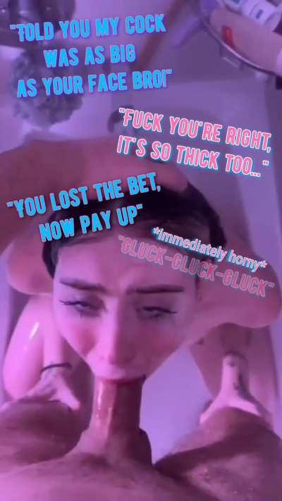 Bets between bros are totally straight