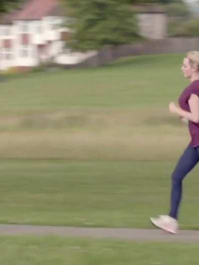 Dakota Blue Richards running with her tits bouncing from ChickLit