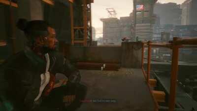 Johnny Silverhand scene but with recovered missing audio