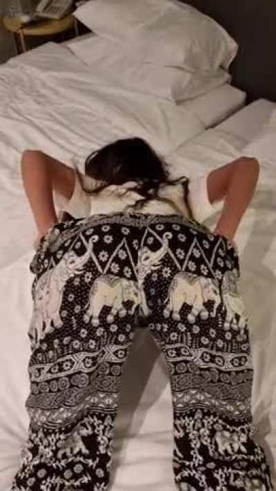 I went travelling to find myself and I found myself in this position every single night...