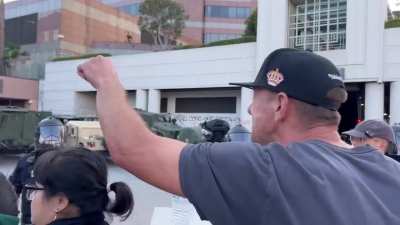 Protestor wants MASKS OFF