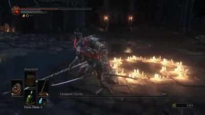 The only safe way of killing Champion Gundyr.