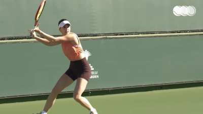 Eva Lys (practice vid from Indian Wells)