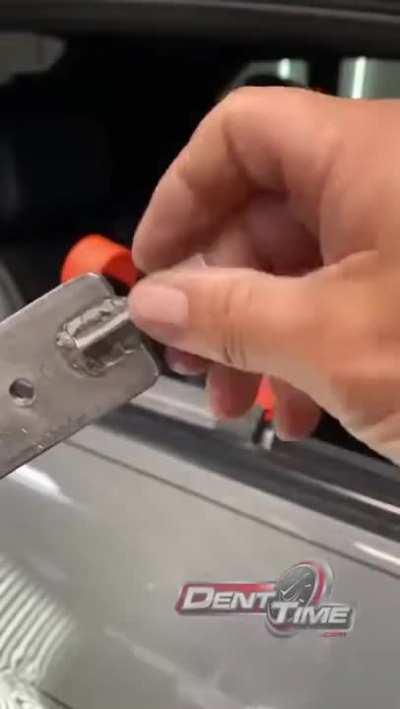 How paintless dent removal is done