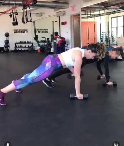 Dancing and working out