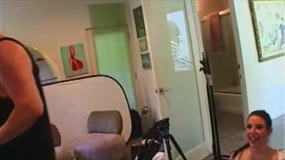 Angela offering to 'suck more' after recording a scene