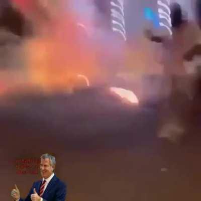 Sleeping homeless man set on fire by fireworks (NYC)