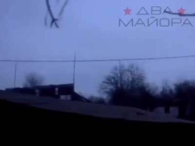 Stormtrooper shoots Ukrainian FPV drone with a MP-27 double-barreled shotgun- Pokrovskoe