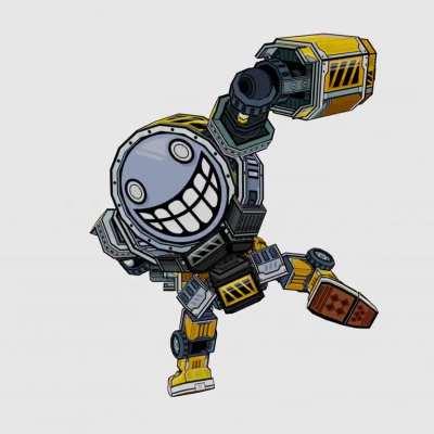 Worked on the first enemy for my game. It’s face flips when a player shoots it