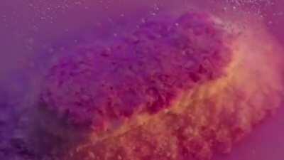 The colours of dissolving pills (macro room)