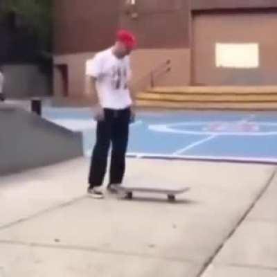 to skate on a seemingly invincible skateboard