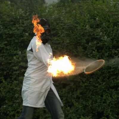 The way the fire moves with the ball