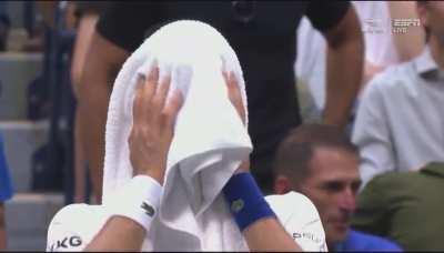 Djokovic crying at the end as he realizes he is finally receiving love and support from the crowd, while also being one game away from an inevitable loss in the biggest match in his career literally broke me. I balled my eyes out too.