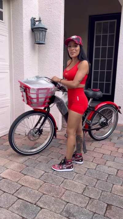 Zelina Vega. Turned on from watching her open a package.