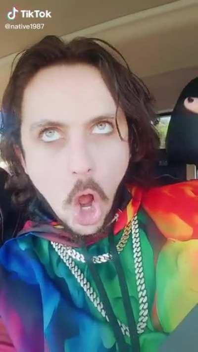 “Im totally crazy thats cool right 🤪😜”