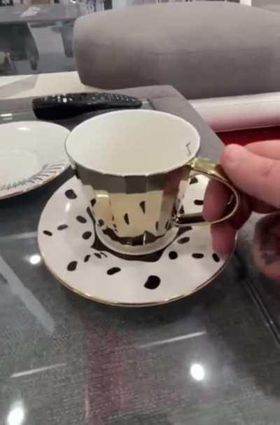 Saw a plastic man walking through light on this sub. Reminded me of this cup.