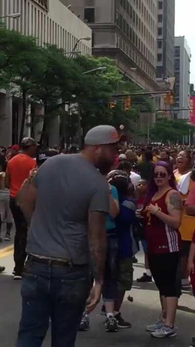 This guy has the biggest shit-eating grin I've ever seen