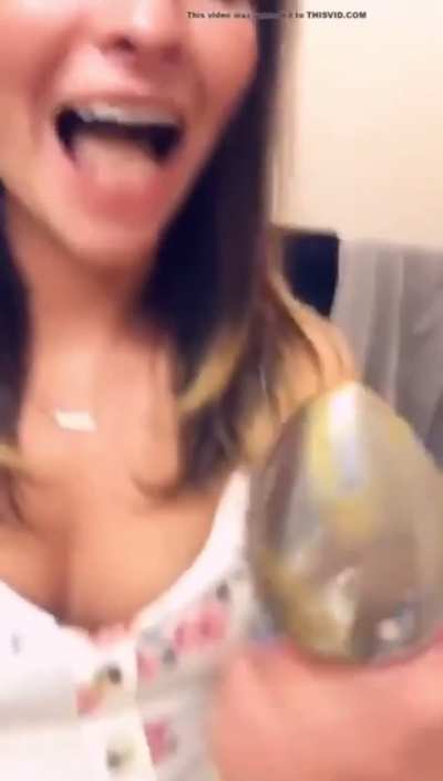 Sluttylittlelex Cleaning Her Buttplug
