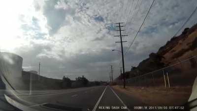 My old dash cam footage. Someone wanted to play chicken. I was a bit shaken on that day.
