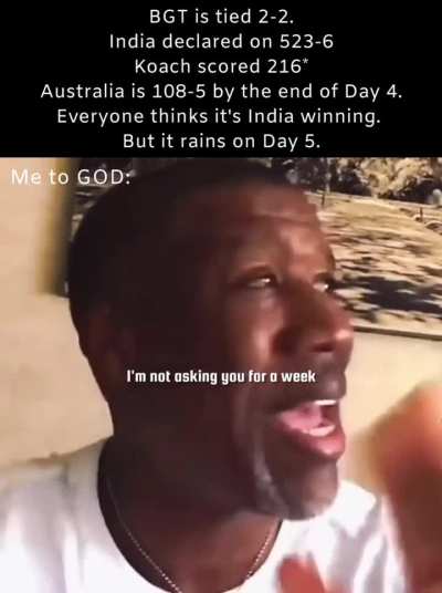 Can u give me one more day?! 