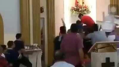 DBS robbing a church unarmed