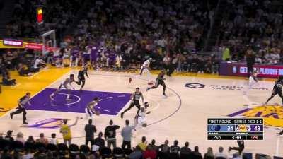 [Highlight] AD blocks another Brooks layup and takes it to score on the other end