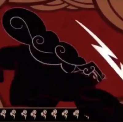 He hurled his thunder bolt *dies*