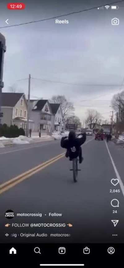 Does a bike count? Saw on Instagram.