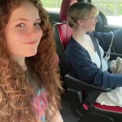 Mckenna Grace belted up