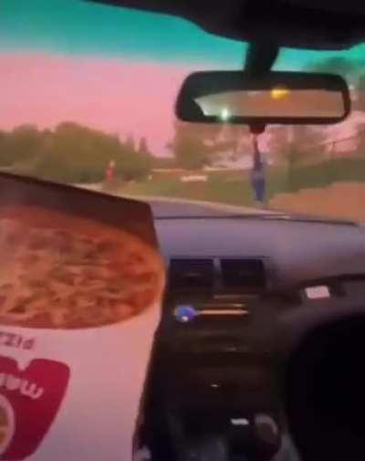 CrazyHuman behind the wheel