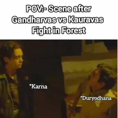 Arjuna and Bhima real ones for Saving Duryodhana fr 🔥🗣️