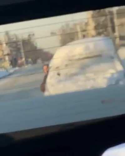 When you get up late for work