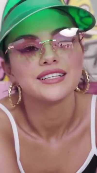 BTS of Selena from the Ice Cream MV