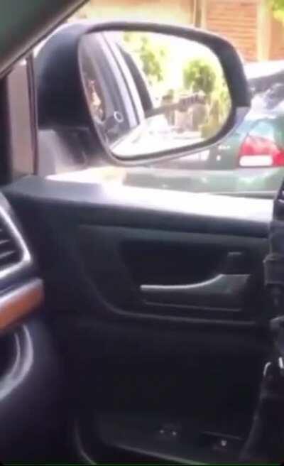 El Negro Kevin patrolling the area (Died during the Culiacanzo)