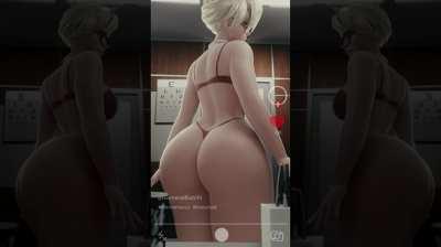 Mercy too heavy and big booty to twerk (GENERALBUTCH)[overwatch]