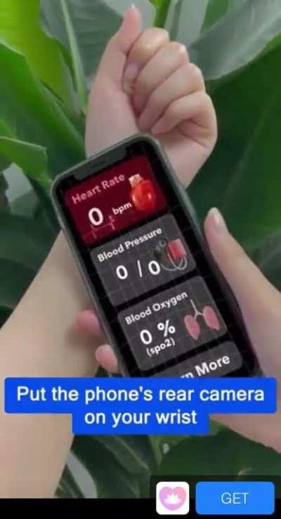 Don't trust actual medical devices. Trust our app!