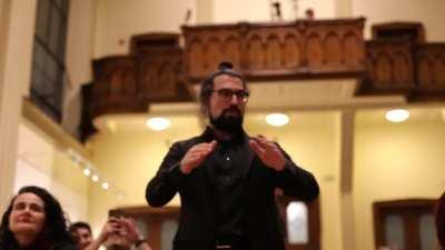 Heumrage abimin Boğaziçi Caz Korosunda maestroluk yaptığı yıllar.