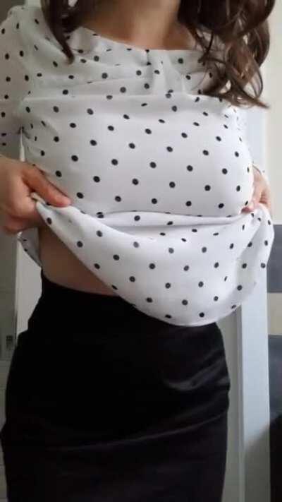 Ever wonder what your cute co-worker looks like under her clothes? [F]36