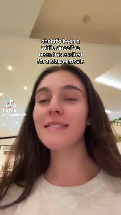 Taya miller excited marvel movie 