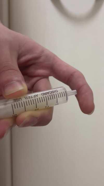 My cum is too thick. You can hear the sound of ejaculation.