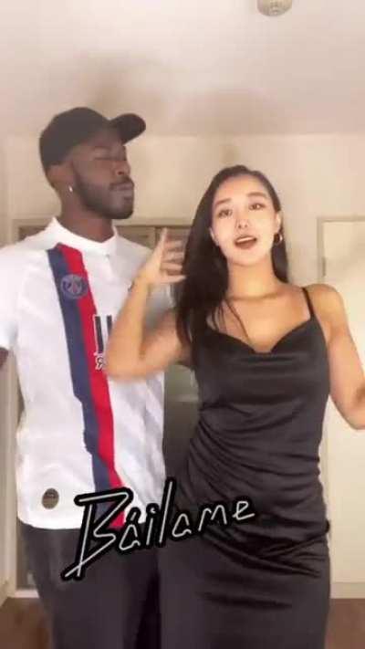 Dancing with his Japanese wife